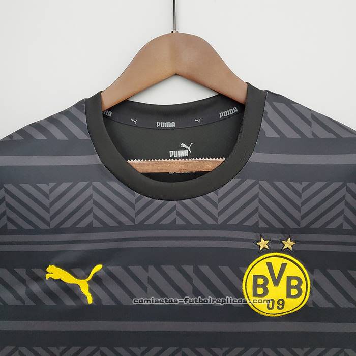 Camiseta Pre Partido del Borussia Dortmund 2022 Negro